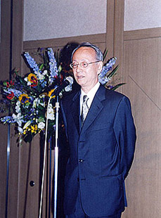 服部克久FCA会長 ご挨拶と乾杯
